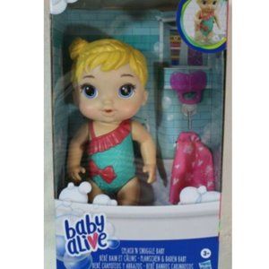 Baby Alive Splash 'n Snuggle Baby Blond Doll